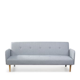 Niels Gris Canapé Scandinave Clair Convertible 3 Places Couleur H2D9IEW