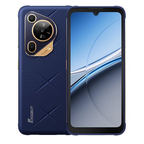 Smartphone Fossibot F112 Pro 6.88, 24Go 256Go, 7150mAh,50MP+16MP,Empreinte digitale/NFC,Dual SIM 5G Téléphone Portable -324g-Bleu
