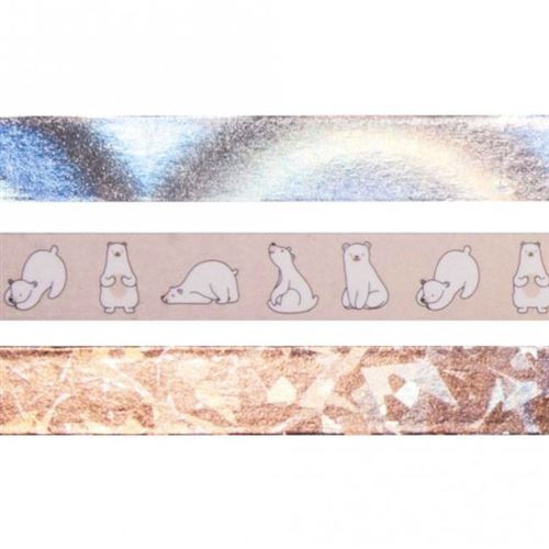 3 masking tapes 10 m x 15 cm - Nordique - Rayher