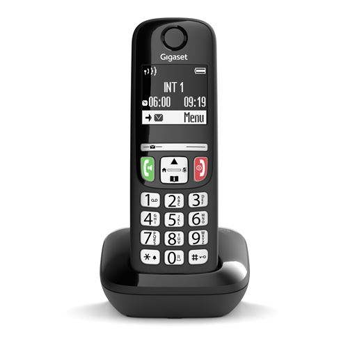 Téléphone DECT Gigaset E270 avec identification de l appelant Noir