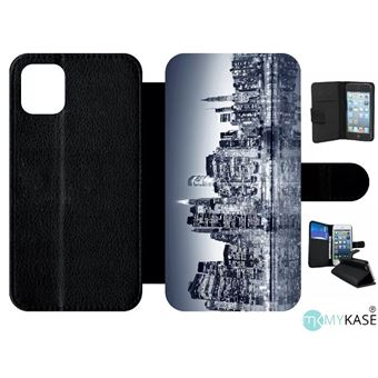 Coque Portefeuille Simili Cuir Gris Pour IPhone 6 - Étui Avec étiquette, Neuf Et Protecteur