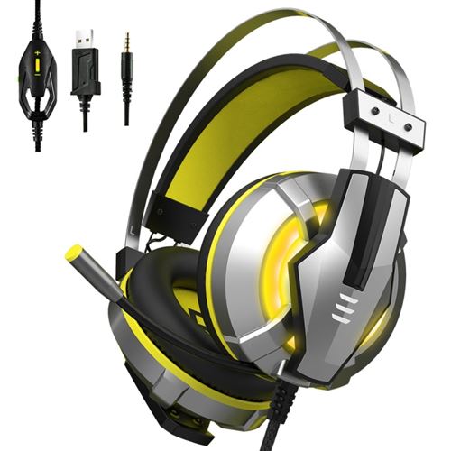 Casque filaire EKSA E800 Jaune