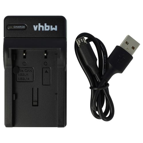 Vhbw Chargeur compatible avec Canon PowerShot G7, G9, S30, S40, S45, S50, S60, S70, S80 caméra caméscope action-cam - Station, témoin de charge