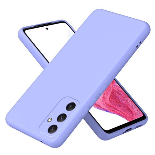 Coque pour Samsung Galaxy A35 5G - housse etui silicone gel fine + verre trempe - MAUVE - htdmobiles
