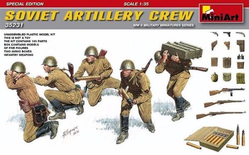 Non Communiqué Soviet Artillery Crew.special Edition - 1:35E - Miniart - Image 1