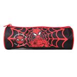 Trousse Double Compartiment Marvel Spiderman 3D - 22 Cm - Pour L'école, Design Relief Rouge