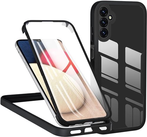 Coque 360 degrés intégrale pour Samsung Galaxy A15 4G / Galaxy A15 5G Protection arrière Avant noir - XEPTIO