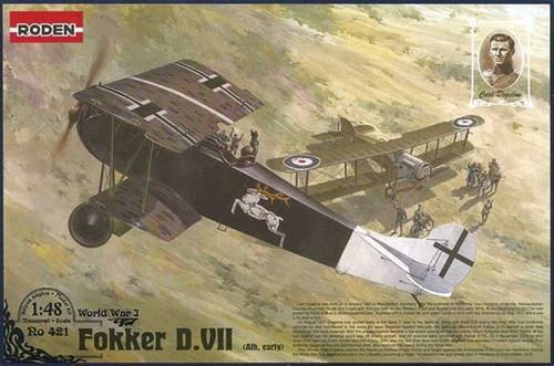Fokker D.vii (albatros Built, Early) Carl Degelow- 1:48e - Roden