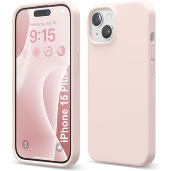 Coque Silicone Rose Pour iPhone 15 Plus Little Boutik© - 1