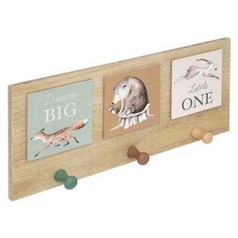 Atmosphera for Kids - Patère Murale Enfant "Forêt" 34cm Multicolore - 1