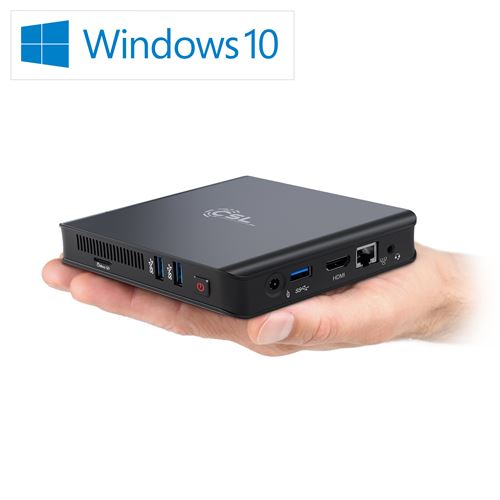 Mini-PC CSL Narrow Box Ultra HD Compact v5 / 256 Go / Windows 10 Famille
