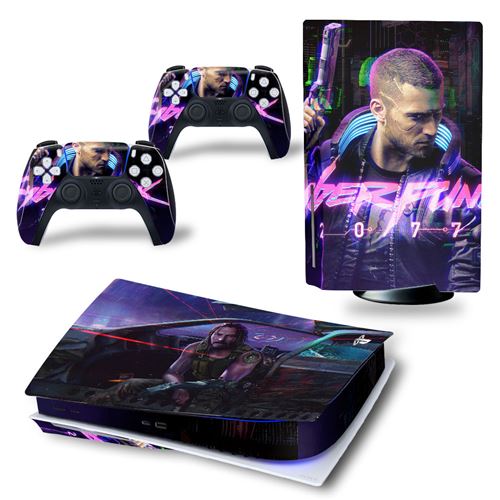 Autocollant Sticker pour Sony PS5 Édition numérique, Lyber punk-834