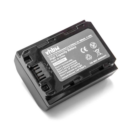 Vhbw Batterie compatible avec Sony Alpha a7 III, A7 Mark 3, a7R III, A7R Mark 3 appareil photo reflex (1600mAh, 7,2V, Li-polymère)