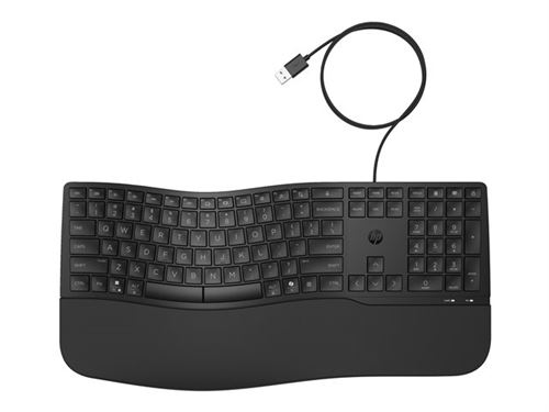 Hp Noir Clavier Filaire 480 Comfort - Très Bon État - Image 4