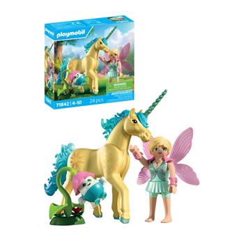 71842 Licorne Fleur de soleil avec fée - 1