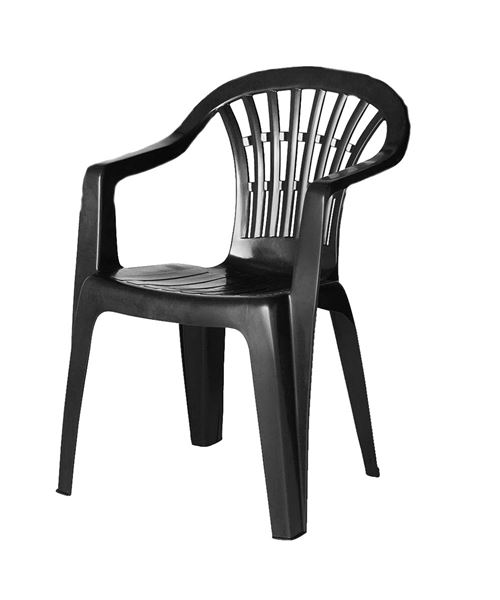 Lot 40 chaise de jardin empilable en résine - Longueur 57 x Profondeur 57 x Hauteur 80 cm