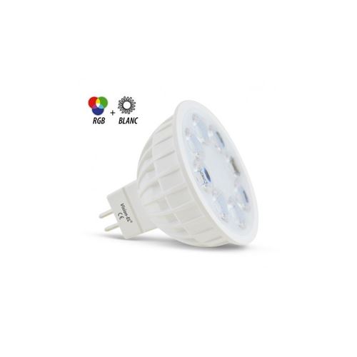 Ampoule Led Gu5.3 4w Rgb Plus Blanc. Miidex Lighting.
