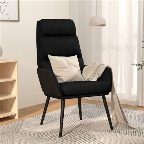 VIDAXL - Fauteuil de jardin - Relaxstoel - Noir - Image 2