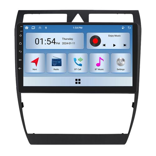 Autoradio RoverOne® Bluetooth CarPlay 2 Din 6Go RAM 128Go ROM pour Audi A6 C5 1997-2004 S6 2 1999-2004 RS6 1 2002-2006