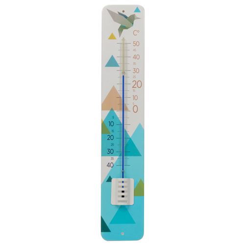 Stil - Thermomètre en métal avec décor Origami Modèle 1