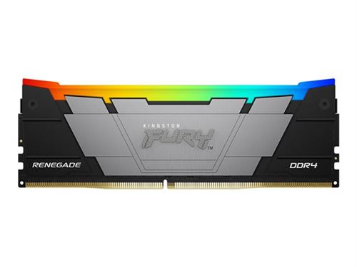 Kingston FURY Renegade RGB - DDR4 - kit - 16 Go: 2 x 8 Go - DIMM 288 broches - 3600 MHz / PC4-28800 - CL16 - 1.35 V - mémoire sans tampon - non ECC - noir