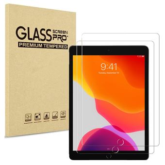 Verre Trempé pour iPad 9 / iPad 8 / iPad 7 [Pack 2] Film Protection Ecran Resistant [Lot de 2] Vitre Anti Rayure Phonillico® - 1