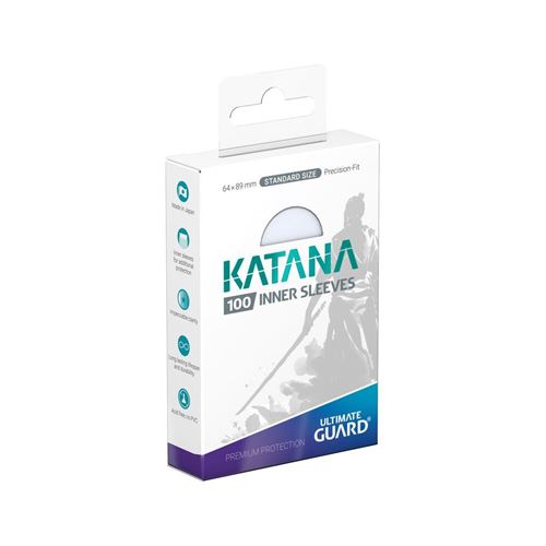 Non Communiqué Transparent Protection Pour Cartes - Ultimate Guard - 100 Katana Inner Sleeves