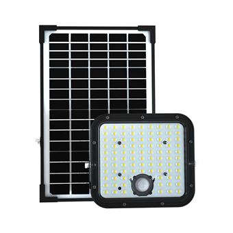 V-TAC VT-432 10311 Projecteur déclairage LED, Panneau solaire 30 W blanc froid noir - 1