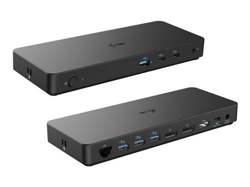 i-Tec - Station d'accueil - USB-C 3.2 Gen 2 / Thunderbolt 3 / Thunderbolt 4 - HDMI, 2 x DP - GigE - 100 Watt - Europe