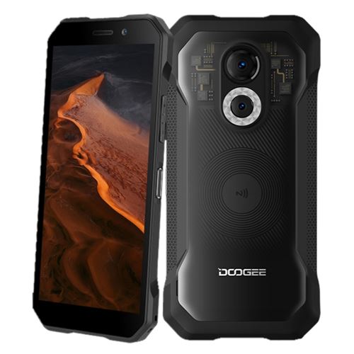 Smartphones DOOGEE S61 Pro 6 pouces 6+128G 5180mAh caméra 20mp Android 12 Noir transparent