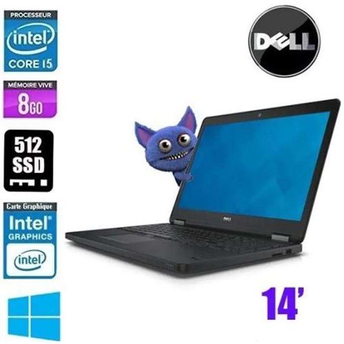Ordinateur portable DELL 14 Noir 512 go SSD 2.3 ATI Intel HD Graphics  -  reconditionné disponible sur Fnac