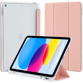Coque pour iPad 11 (A16) / iPad 10,9 10e Génération avec Porte-Stylet, Protection Intégrale Coins Renforcés - Rose - BOOLING - 1