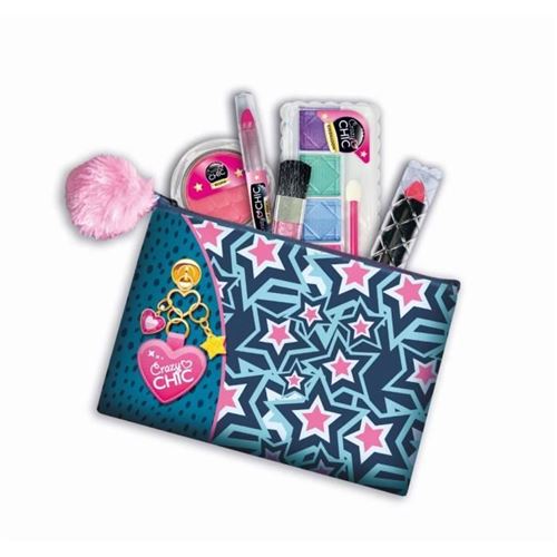 Crazy Chic - Pochette de Maquillage lavable en tissu - Contient 5 produits de maquillage
