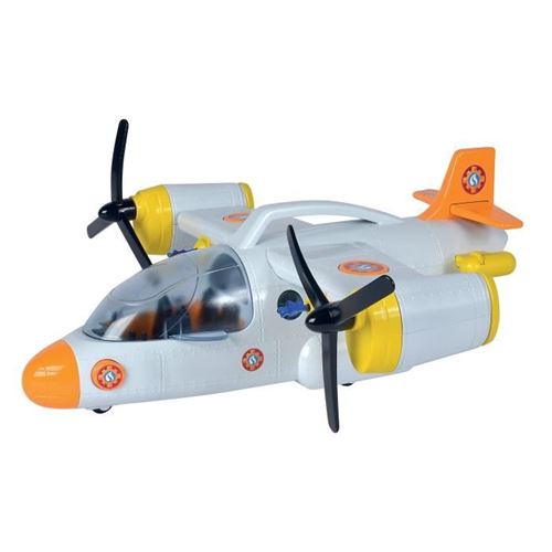 Avion de sauvetage et figurines Sam le pompier