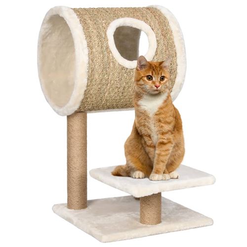 Arbre à chat avec appartement et griffoir 69 cm Herbiers marins
