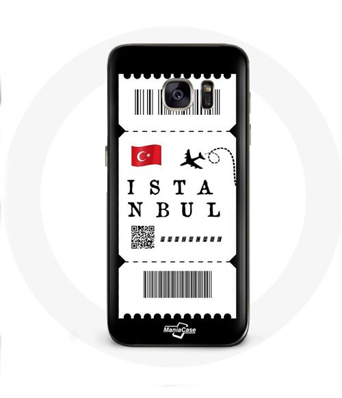 Coque pour Samsung Galaxy S6 Billet d'avion Istanbul Turquie Maniacase