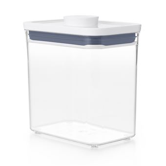 Boîte de rangement de conservation Oxo Pop rectangulaire 1,6 L Blanc - 1