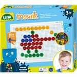Set De Mosaïque Lena – 120 Fiches Transparentes 15 Mm – Plaque 28x19,5 Cm – Dès 3 Ans – Avec Sac De Rangement