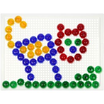 LENA - 35594 - Set de mosaïque à emboîter, avec 400 fiches, fiches de