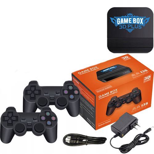 Console rétrogaming SZSMART i3s 3D rétro 64G + 30000 jeux + 2 tapis de jeu