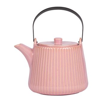 Théière avec filtre Tiao rose 1L - Table Passion - Rose - Grès - 1