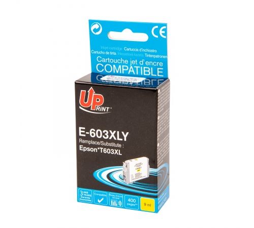 UPrint E-603XLY - 9 ml - jaune - compatible - cartouche d'encre - pour Epson Expression Home XP-2150, 2155, 3150, 3155, 4150, 4155; WorkForce WF-2840, 2845, 2870