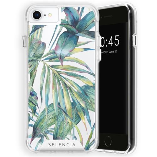 Coque pour iPhone SE 2022 / SE 2020 / 8 / 7,pour iPhone 6/6s Coque rigide,Coque Plastique Design Feuilles de la Jungle verte Nature Vert Selencia