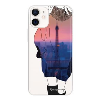 Coque pour iPhone 12 mini 360 intégrale transparente A la mode de Paris Tendance [La Coque Française®] - 1