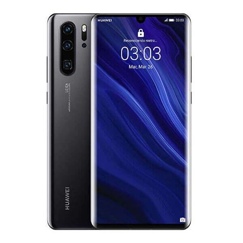 Huawei P30 Pro - 4G smartphone - double SIM - RAM 6 Go / Mémoire interne 128 Go - OLED display - 6.47" - 2340 x 1080 pixels - 4x caméras arrière 40 MP, 20 MP, 8 MP - front camera 32 MP - noir