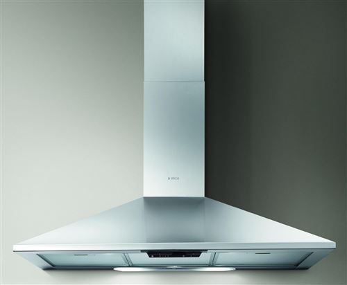 Elica Missy IX/A/90 - Hotte - hotte décorative - largeur : 90 cm - profondeur : 45 cm - extraction et recirculation (avec kit de recirculation supplémentaire) - acier inoxydable