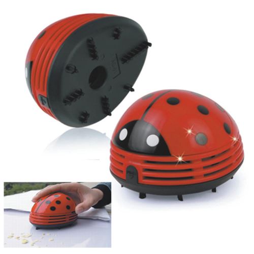 Aspirateur Ladybird Mini table basse Collecteur de poussière de bureau miettes Aspirateur