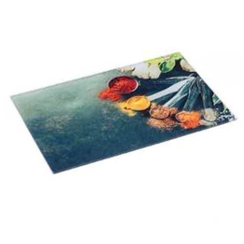 Planche à Découper en Verre Épices 30x20cm