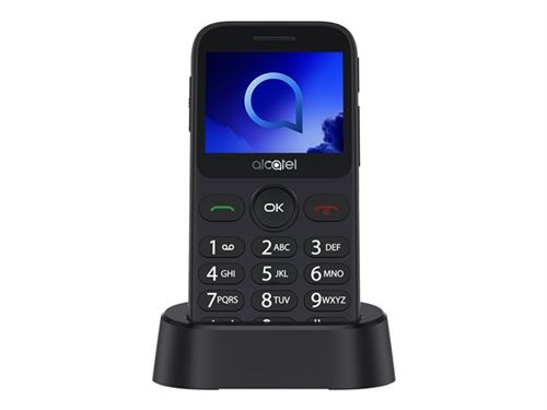 Alcatel 20.19G - Mobiele telefoon - 16 MB - microSD slot - 320 x 240 pixels - TFT - RAM 8 MB - 2 MP - metallic zilver