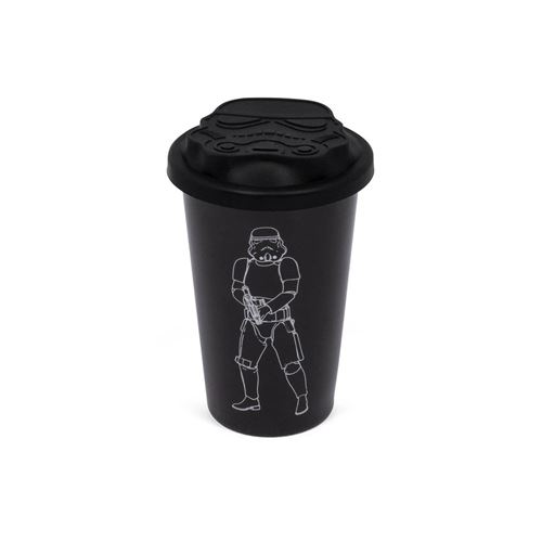 Shepperton Design STMTRPTMB Original Stormtrooper - Mug en céramique avec couvercle en silicone (noir),